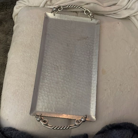 Vintage dining tray;stamp on bottom;good condition; needs a thorough polishing - Picture 4 of 11